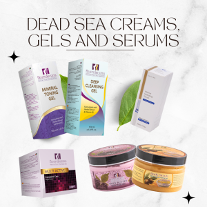 dead sea creams, gels and serums