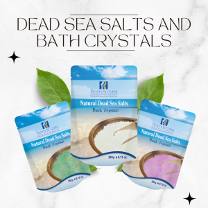 dead sea salts and bath crystals