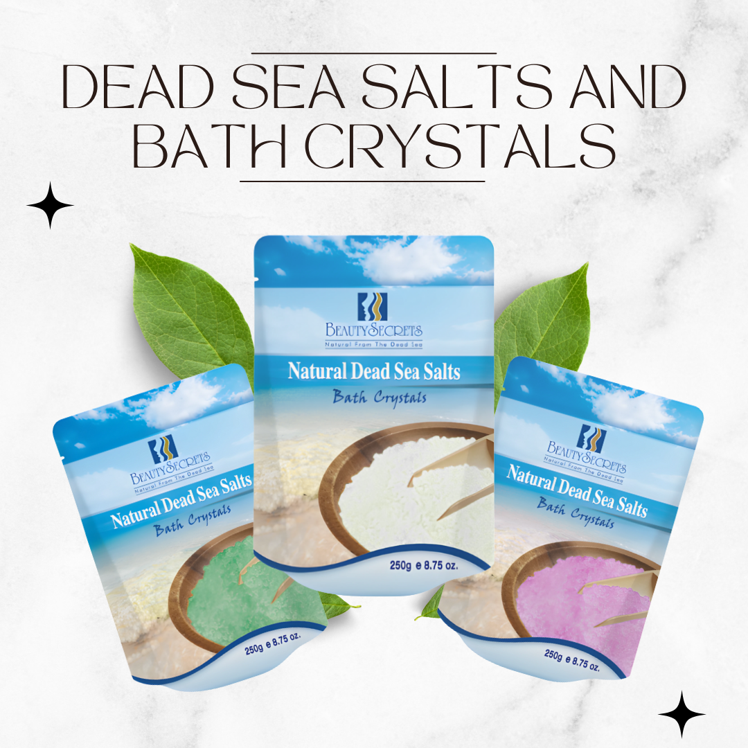dead sea salts and bath crystals